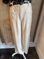 Faux Suede Wide Leg Pant
