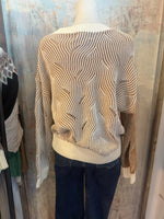Two Tone Effect Sweater Top