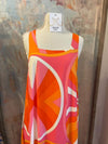 Orange Multi Midi Dress