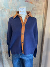 Corduroy Contrast Sweater Top