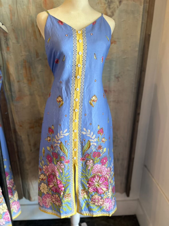 Border Print Maxi Dress_