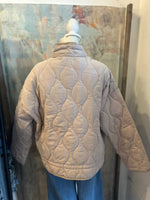 Taupe Zip Front Jacket