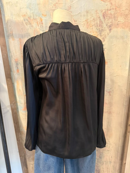 Self Tie Neck Blouse