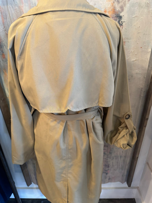 Double Breasted Trench Coat with Tie Waist