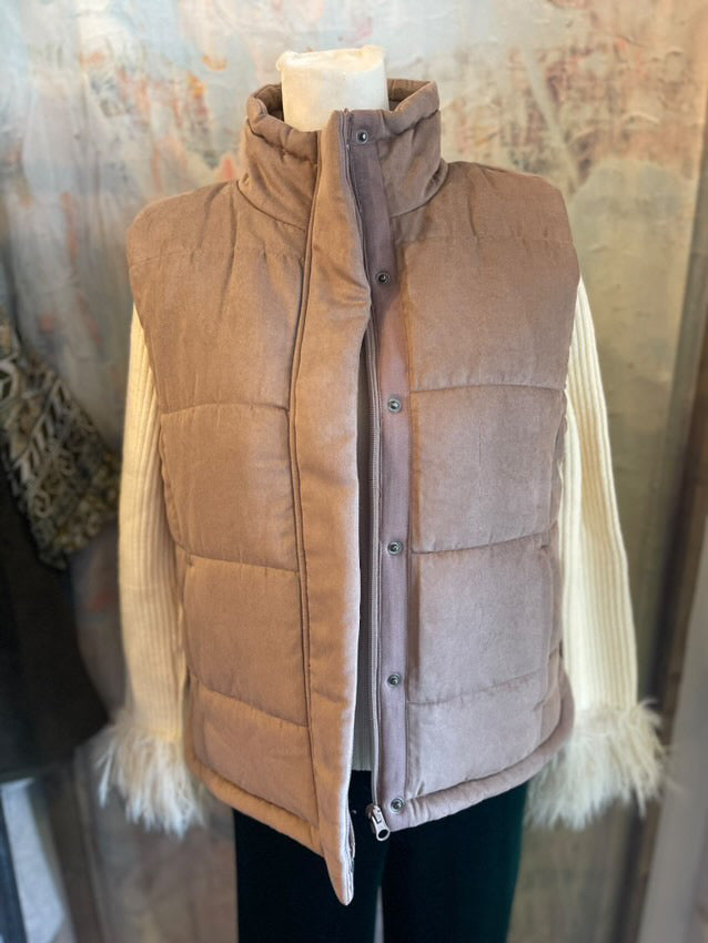 Puff Zip Cotton Vest