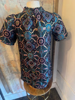 V Neck Jacquard Dress