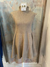 Sleeveless Fit and Flare Sweater Dress