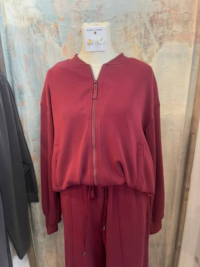 Brushed Modal Bomber Jacket