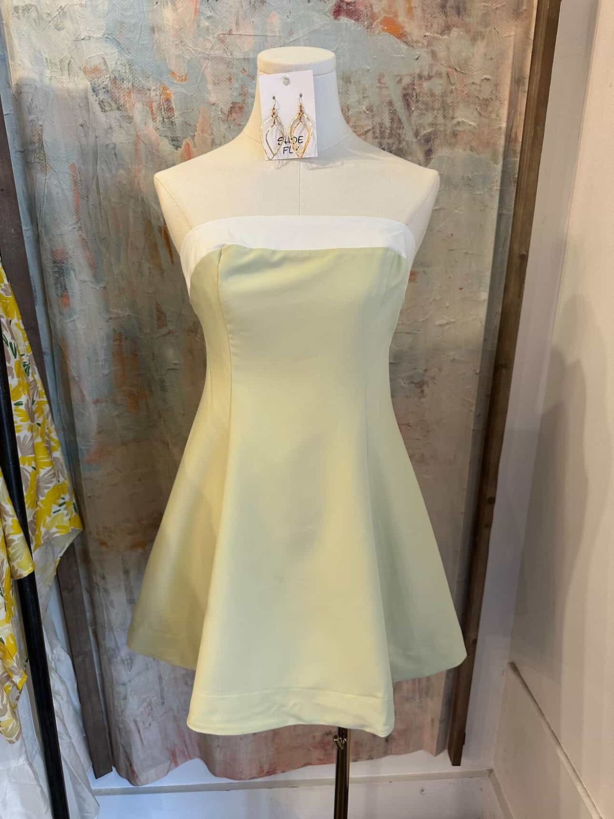 Strapless Fit and Flare Dress