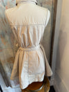 Taupe Top Stitch Shirt Dress
