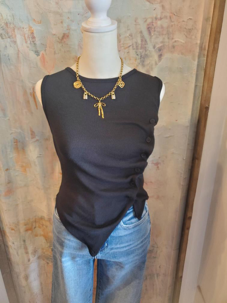 Gathered Side Detail Top