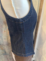 Round Neck Button Down Sleeveless Vest