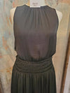 Smock Waist Detail Midi Dress