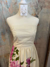 Strapless Floral Dress with Pockets