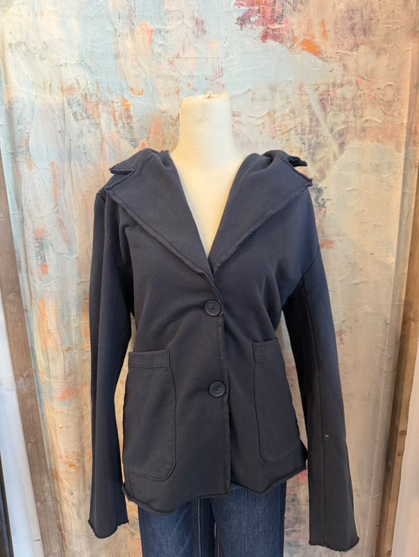 Knit Comfy Blazer with Pockets