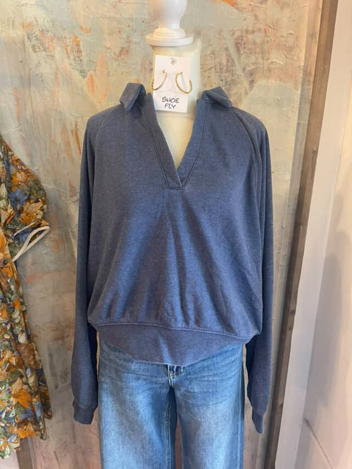 V Neck Lightweight Sweatshirt