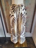 Elastic Waist Print Pants