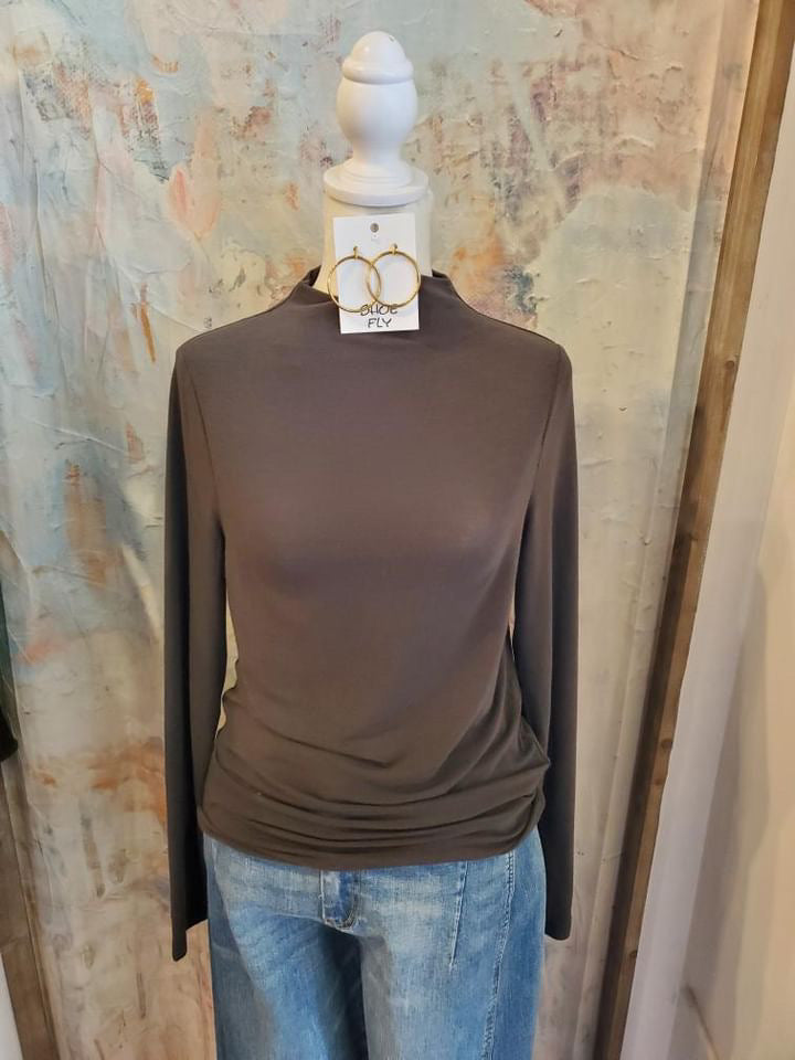 T Neck Jersey Top