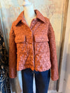 Quited Collared Jacket with Pockets
