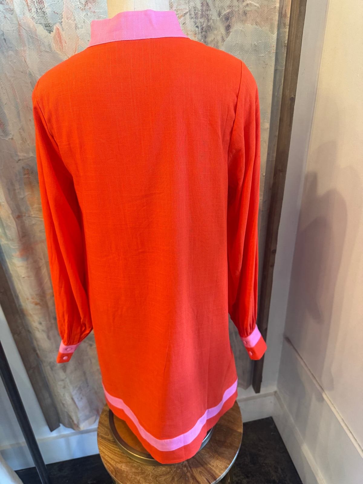 Long Sleeve Colorblock Dress