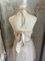 Scarf Tie Border Detail Top