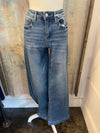 High Rise Wide Trouser Denim