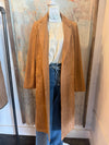 Faux Suede Duster Coat