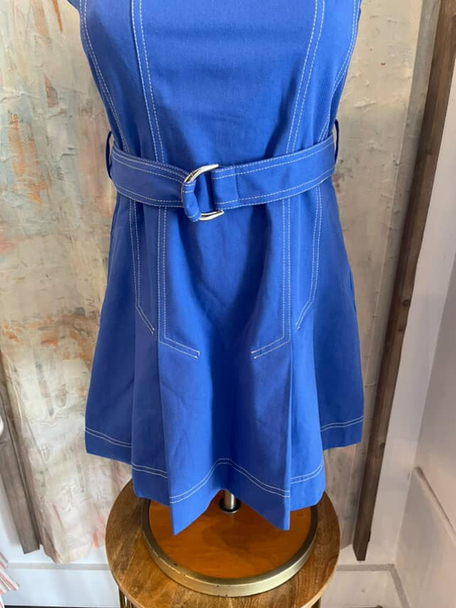 Stitch Detail Belted Dress