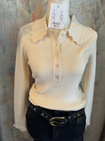 Long Sleeve Sweater With Detail Collar