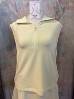 Zip Front Modal Sleeveless Top