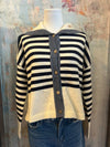 Sailor Collar Sweater Cardigan