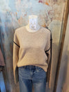 Trim Detail Rib Sweater Top