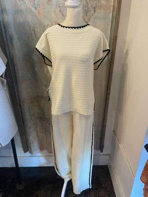 Texture Stitch Sweater Top