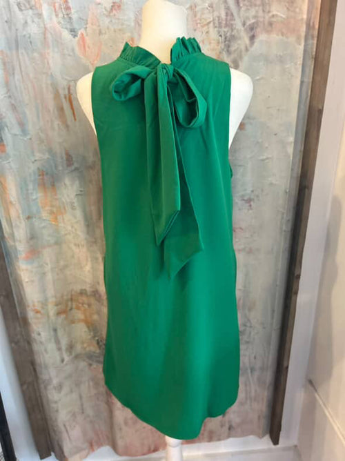 Mock Neck Trapeze Dress
