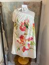 One Shoulder Floral  Dress with Pockets