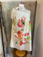 One Shoulder Floral  Dress with Pockets