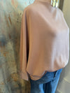 Modal Blend Mock Neck 3/4 Sleeve Top