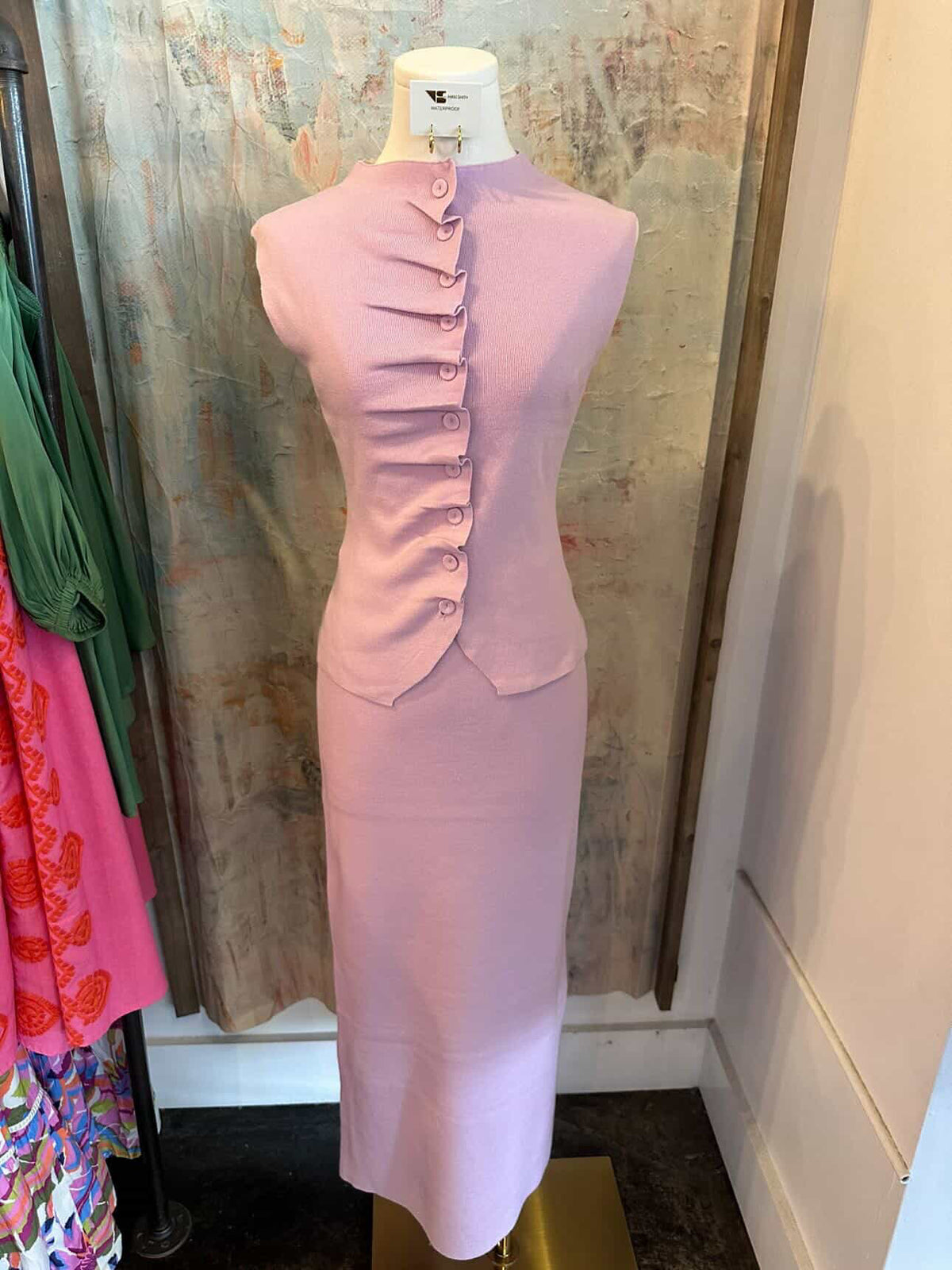 Lavender Fitted Skirt