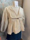 Textured Oversize One Button Blouse