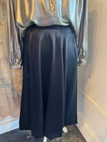 Satin Balloon Midi Skirt