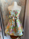 Tube Mini Dress with Waist Bow
