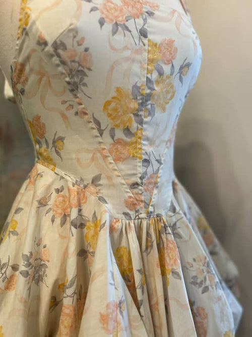 Vintage Floral Bubble Dress