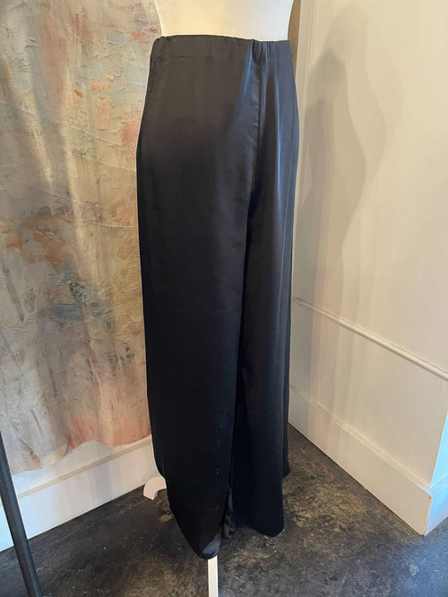 Satin Flat Front Pants