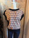 Sleeveless Pattern Knit Top__