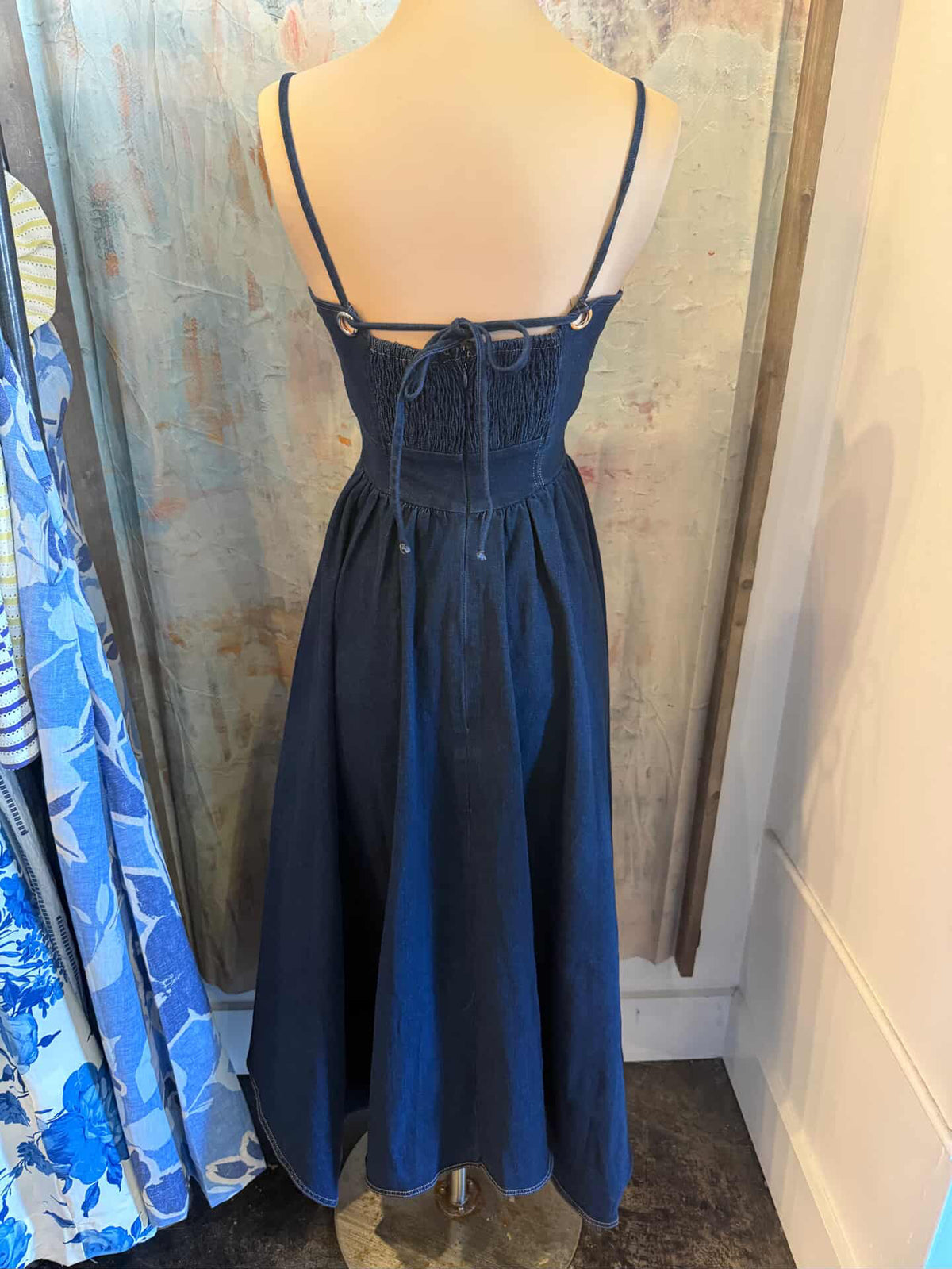 Adjustable Spaghetti Strap Midi Dress