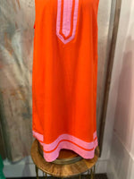 Sleeveless Two Tone Dress