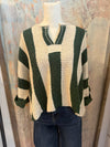 Vertical Stripe Oversize Sweater