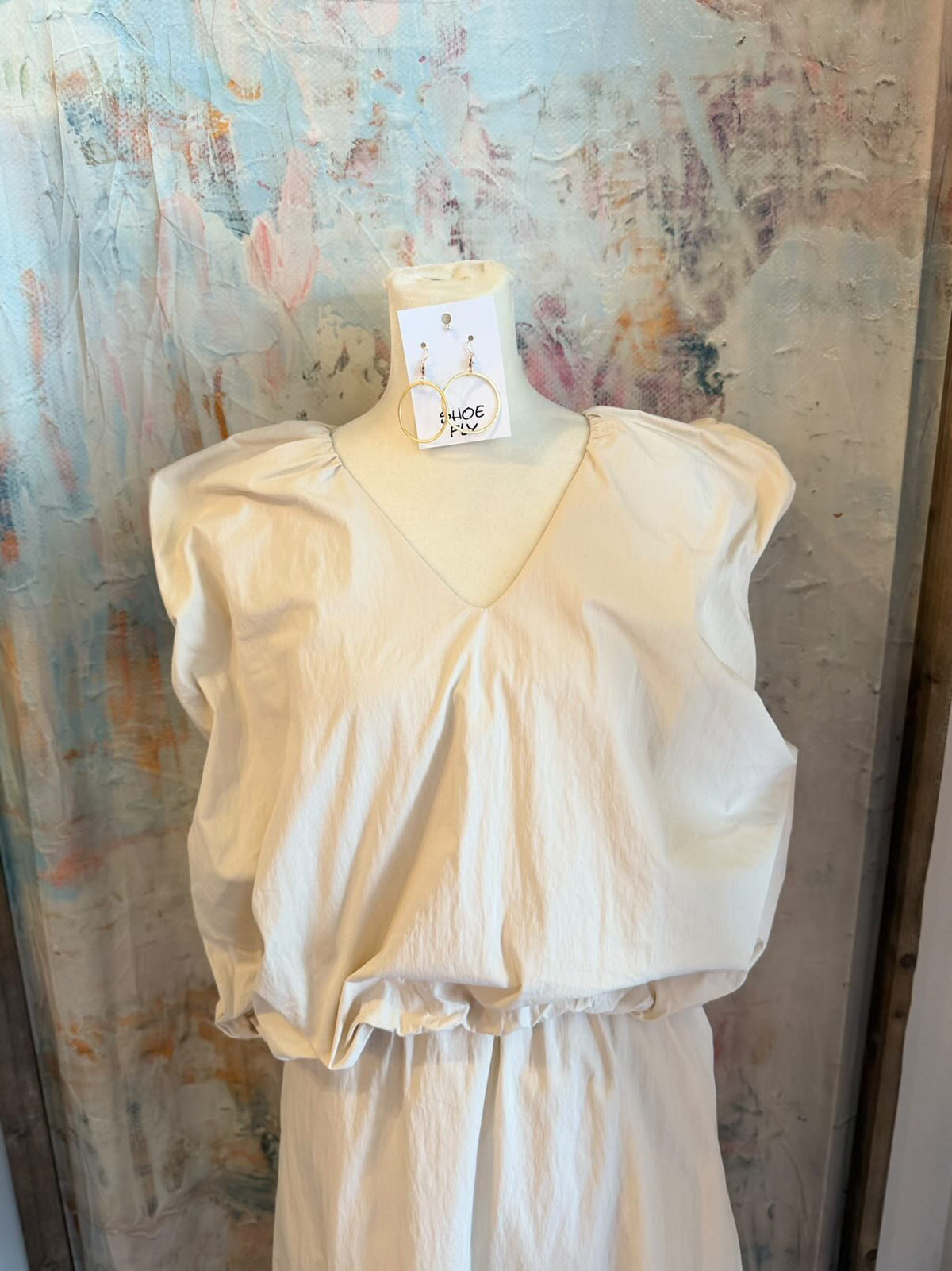 Pocket Elastic Waist Skirt