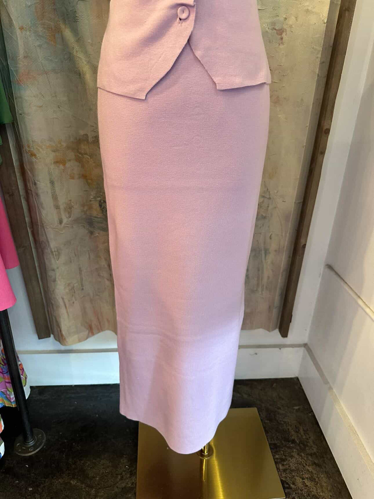 Lavender Fitted Skirt