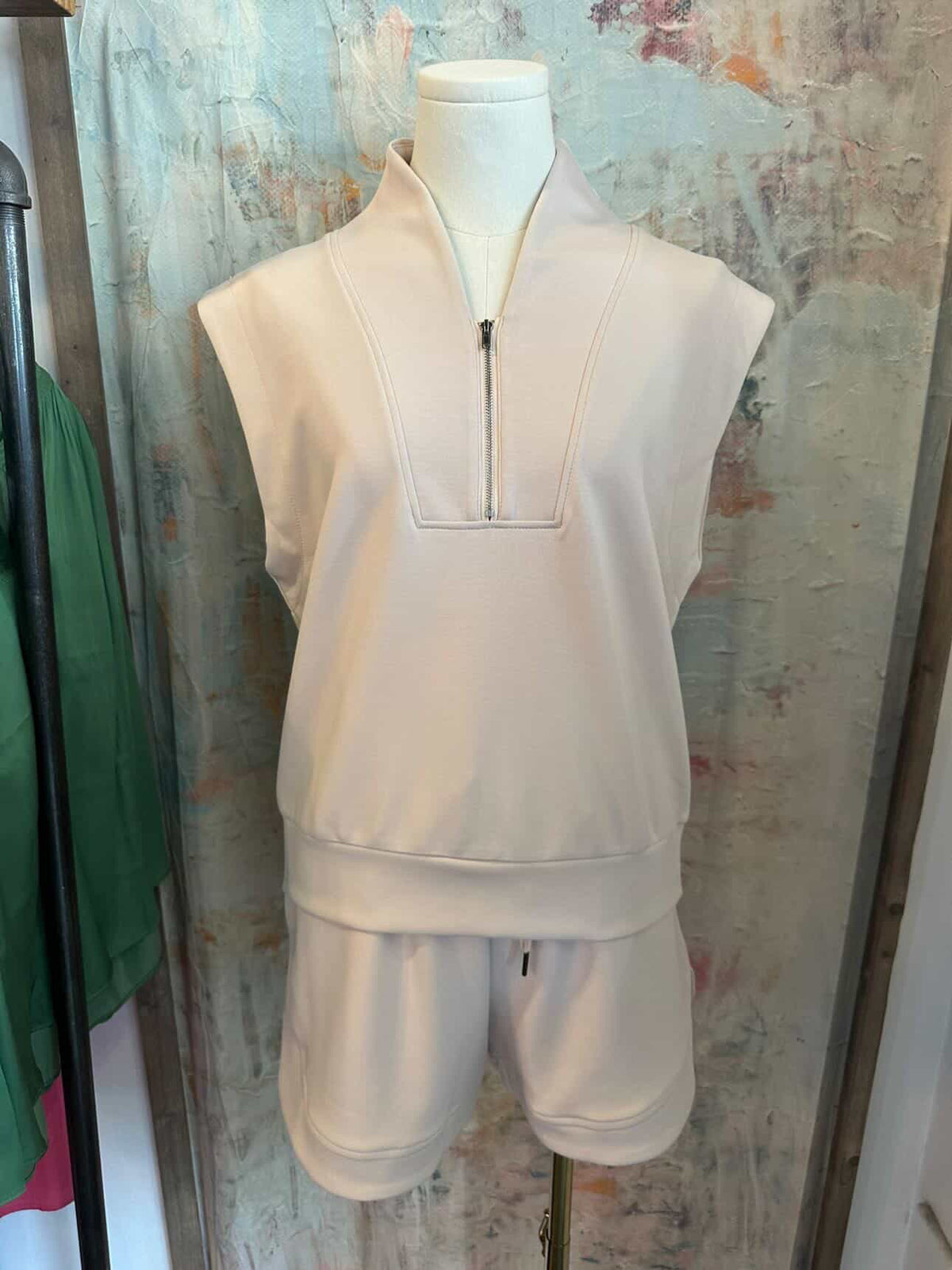 Modal Blend Drawstring Waist Shorts with Pockets
